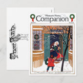  "KERSTNUMMER" BIJ GRANDMAS HOUSE FEESTDAGENKAART (Voorkant / Achterkant)