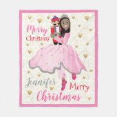 kerstNutkraker Ballet Fleece Blanket/Medium (Voorkant)