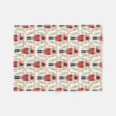 kerstNutkraker Fleece Blanket Deken (Voorkant (Horizontaal))