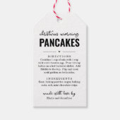 Kerstocht Pannekoek Mix in een Pot Geschenklabel Cadeaulabel (Voorkant)
