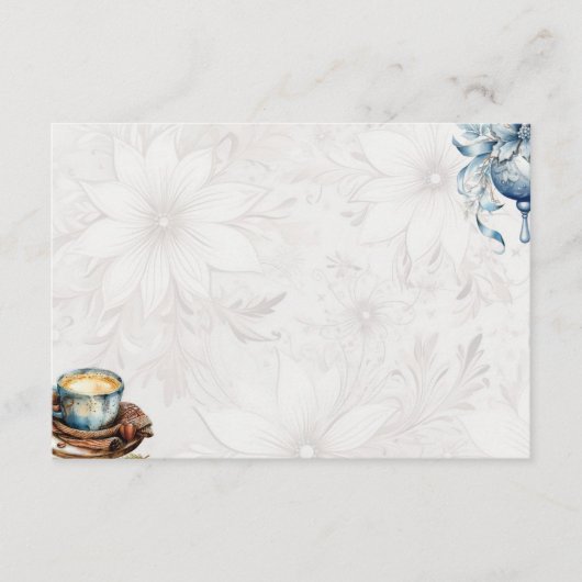 Kerstochtend Basic Blank Recept Kaart (Voorkant)