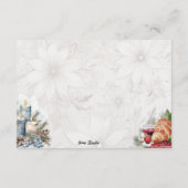 Kerstochtend Basic Blank Recept Kaart (Achterkant)