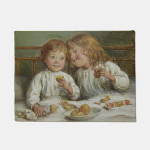 Kerstochtend (door Joseph Clark) Deurmat
