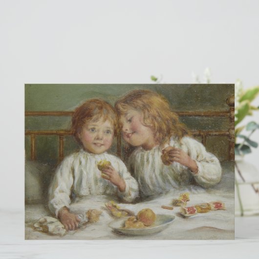 Kerstochtend (door Joseph Clark) Kaart (Staand voorkant)