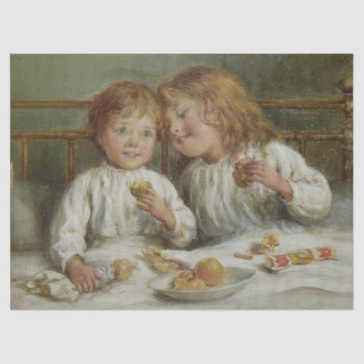 Kerstochtend (door Joseph Clark) Tissuepapier (Voorkant)