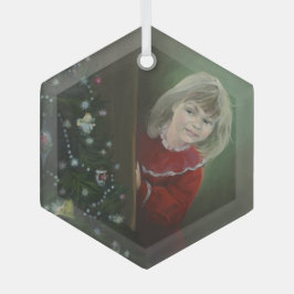 Kerstochtend Glas Ornament