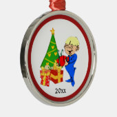 Kerstochtend Kind Persoonlijke Ornamenten (Rechts)