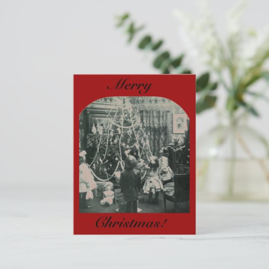 Kerstochtend - Stereoview Feestdagenkaart (Staand voorkant)