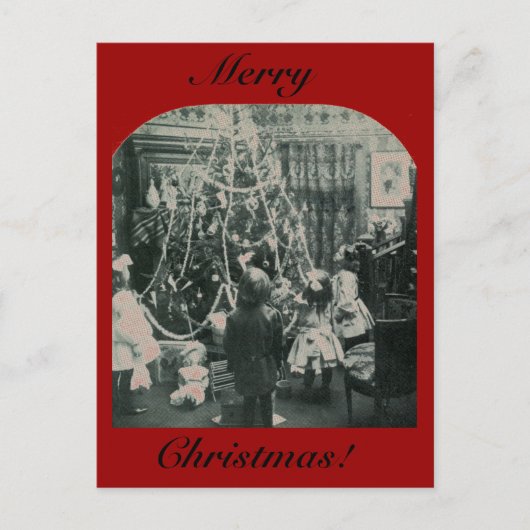 Kerstochtend - Stereoview Feestdagenkaart (Voorkant)