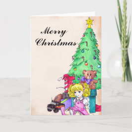 Kerstochtend Wenskaart Feestdagen Kaart