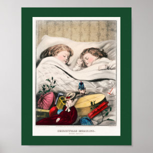 Kerstochtendochtend voor de dag van de feestdag poster