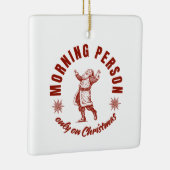 Kerstochtendpersoon Keramisch Ornament (Rechts)