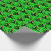 Kerstoctopus - Verpakkingspapier Cadeaupapier (Hoek)