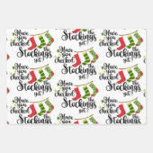 kerstoffertes voor kinderen inpakpapier vel (Voorkant 2)