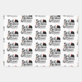 kerstoffertes voor kinderen inpakpapier vel (Voorkant)