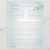 Kerstolie en Berries — Recipe Kaart (Voorkant / Achterkant)