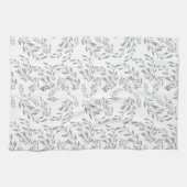 kerstolie en bessen theedoek (Horizontaal)