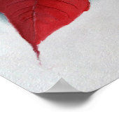 kerstolie van Poinsettia Poster (Hoek)