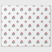 Kerstolifant cartoon cadeaupapier (Vlak)