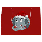 kerstolifant cartoon grote cadeautas (Voorkant)