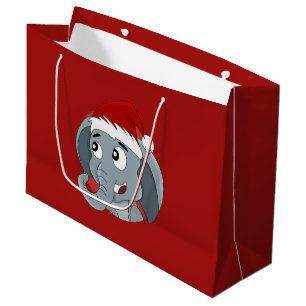 kerstolifant cartoon grote cadeautas