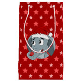 Kerstolifant cartoon klein cadeauzakje (Voorkant)