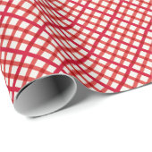 Kerstomslag in Red Gingham Cadeaupapier (Rol Hoek)