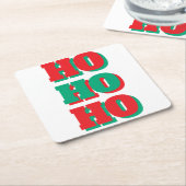 kerstOnderzetter Vierkante Kartonnen Onderzetter (Schuin)