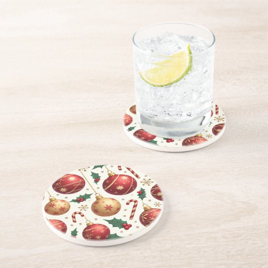 kerstOnderzetter Zandsteen Onderzetter (Zijkant)