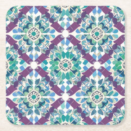 kerstOnderzetters Vierkante Kartonnen Onderzetter