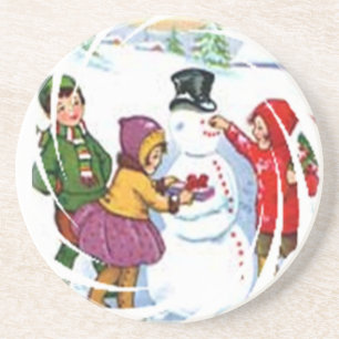 kerstOnderzetters Zandsteen Onderzetter