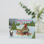 kerstontbijt feestdagenkaart (Staand voorkant)