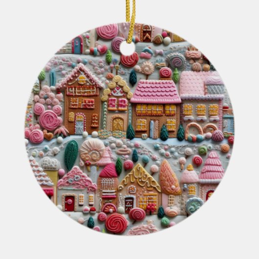 kerstontbijt keramisch ornament (Voorkant)