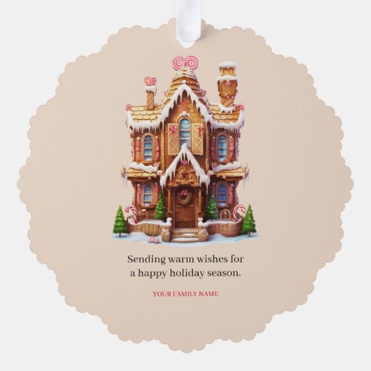 kerstontbijt ornament kaart (Achterkant)