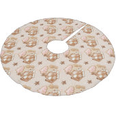 Kerstontbijt, roze koekjes, bruin kerstboom rok (Gekanteld)