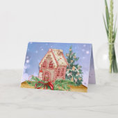 kerstontbijt Waterverf Kaart (Voorkant)