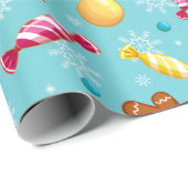 kerstontbijtbrood en Snoep Cadeaupapier (Rol Hoek)