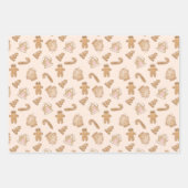 kerstontbijtbrood Man van snoeprietjes Inpakpapier Vel (Voorkant 3)