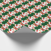 kerstontbijtfeestdag cadeaupapier (Hoek)