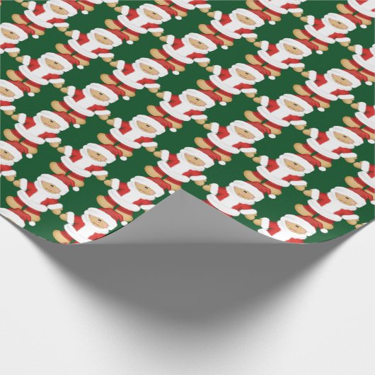 kerstontbijtfeestdag cadeaupapier (Hoek)