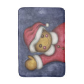 Kerstontbijtfeestdag met een mat-badkamer badmat (Voorkant Verticaal)