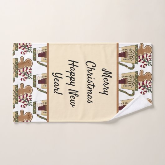 kerstontbijtkoek bad handdoek (Handdoek)
