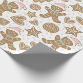 kerstontbijtkoek cadeaupapier (Hoek)