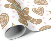 kerstontbijtkoek cadeaupapier (Rol Hoek)