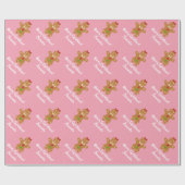 kerstontbijtkoek cadeaupapier (Vlak)