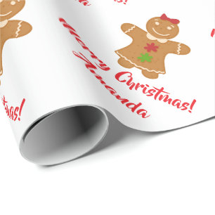 kerstontbijtkoek cadeaupapier