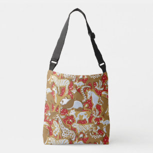 kerstontbijtkoek Dierparade Crossbody Tas