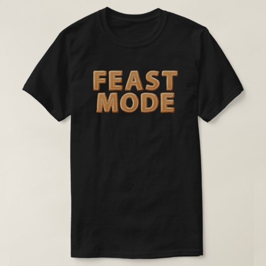 kerstontbijtkoek Feast Mode T-Shirt (Design voorkant)