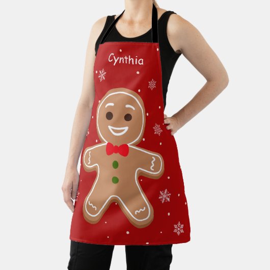 kerstontbijtkoek Funny Cute All-Over Print Schort (Insitu)
