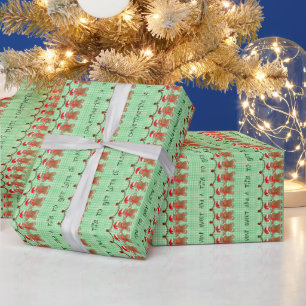 Kerstontbijtkoek Mannen Fun Cadeaupapier